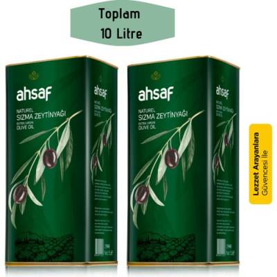 Ahsaf Natürel Sızma Zeytinyağı 5L-Teneke (2'li Ekonomik Paket)