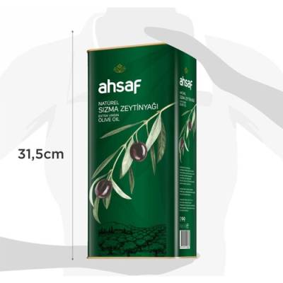 Ahsaf Natürel Sızma Zeytinyağı 5L-Teneke (2'li Ekonomik Paket)