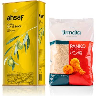 Riviera Zeytinyağı Teneke 4 lt + Panko Ekmek Kırıntısı 1 kg