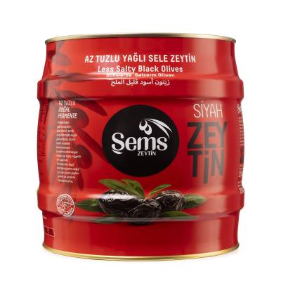 Şems Siyah Zeytin 2 Kg -291-320 Kalibre