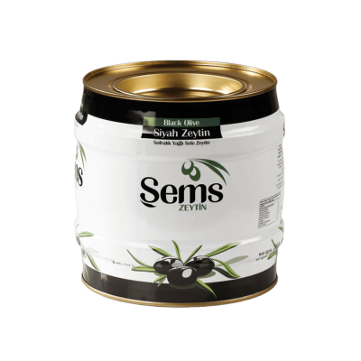 Şems Yağlı Siyah Sele Zeytin 2 Kg 201-230 Kalibre